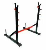 Protoner Blend Joint Squat Stand with Safety Holders Heavy Duty Structure (Black and Red)