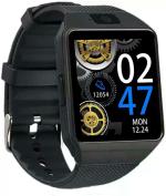 Devsadan Silver Dial, Black Strap Smartwatch for Men and Women