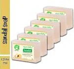 Ayurdaily Natural Sandal Bath Soap, 750 G (Pack Of 6)