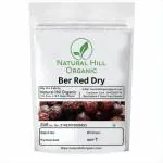 Natural Hill Organic Pure Natural Ber Red Dry 900 Grams| Jujube|Zizyphus Sativa Gaetn|Jujube Dry Fruit | preservatives Free ( Zipper Pack With Safety Seal ) With 100g Multani Mitti Powder