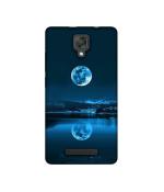 Casotec Moon Pattern Print Design Printed Silicon Soft TPU Back Case Cover for Panasonic Eluga I2