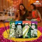 AROVEDIKA Shubhkart Agarbatti With Traditional Floral Frangrance In Zip Lock Mogra, Kewda, Rajnigandha And Raatrani - Pack Of 4