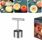 Apple Corer Tool Stainless Steel Multifunction Apple Pear Core Separator Kitchen Tool Easy to Use Durable Apple Corer Remover Fruit Corer for Pears Apples Pineapple, etc (Pack of 1)