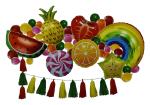 Jagmag Fruit Aluminum Tropical Themed Party Decorative Foil Balloons (40 pcs)