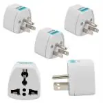 Hi-Plasst Universal 3 Prong Electrical Ac Wall Plug Type B Power Converter Travel Charger Adapter For Usa, Canada, Mexico And More