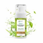 Fytika Brightening Foaming Facewash - Rejuvenating Cleanser for Radiant Skin With Neem, Tulsi | Fights Pollution, Blackheads & Dullness, Removes Tan | Paraben and Sulphate-Free | For Women and Men - 100ML