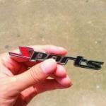 SEMAPHORE 3D Red & Black Metal Sports Chrome Sticker Logo Fender Compatible with All Cars & SUV