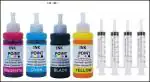 INK POINT Refill HP Cartridge Dye 678, 802, 901, 818, 21, 22, 27, 46, 56, 57, 680, 703, 704, 803 Cyan, Yellow, Magenta and Black Ink Bottle pack of 8