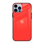 Qrioh Blush Red Glass Case for Apple iPhone 13 Pro Max