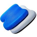 METRON Gel Seat Cushion for Tailbone Pain Relief |for Coccyx Back & Lumbar Support| Ideal for Professionals Students Teachers & Medical Patients | Pack of 1 Pc with Cover