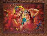 Elegance Radhakrishna 5d Picture Photo Frame - 13.5 X 17.5 Inch