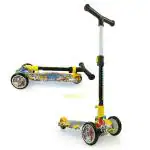 AMAFLIP Graffiti 3 Wheel Scooter with Adjustable Height, LED Lights for Kids (3-17 Years)
