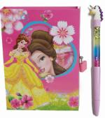 Technochitra Angel Designer Lock Diary With Unicorn Pen Diary Single Rule (Pack Of 2)