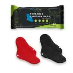 CareDone Soft and Absorbent Reusable Cloth Period Pads for Heavy Flow Leak-proof Overnight Protects, Multicolor Cloth Pads Set with Wings for Women.(pack of 2)