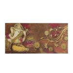 Fonsie Ganesh ji green design cash envelopes for gifting money on wedding gift, baby shower gift, shagun, family gatherings with name space brown pack of 30.