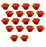 QinPin Magic Water Sensor LED Diyas Big Batti Smokeless Flameless Eco-Friendly Diwali Lights for Pooja, Rangoli, and Gift Sets (Pack of 18)