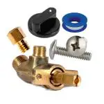 DELTA PNG Gas Valve with Jet for Small & Big Burner of Duoble Burner Glass Top Gas Stove Pack of 2