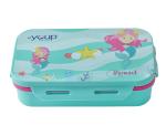 YOUP Stainless Steel Pink Color Unicorn Theme Kids Lunch Box Interval - 500 ml (Sky Blue)