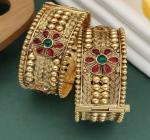 CHIRAG TRADER Alloy rajwada Diamond Gold-plated Kada (Size 2.4)-A1