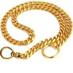 PSK Pet Mart Dogs Choke Chain Collar (Gold)
