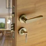 LAPO Door Locks for Bedroom and Mortise Lock Handle Set with 3 Brass Key(Antique Finish) Ro-162