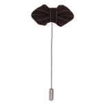 PELUCHE Mini Bow - Black Colored Brooch/Lapel Pin For Men