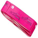 IRIS Fitness Yoga Pilates Stretch Strap Belt Physical Training Resistance Fitness Band (Pink, Pack of 1)
