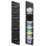SCHOLAZS Hat Rack Hat Organizer,1 Layer 7 Pocket Hat Rack for Wall to Store and Display Baseball Caps - Over The Door Hat Storage Complete with Over Door Hooks