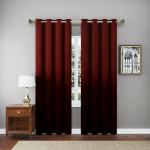 Jvin Fab Maroon Velvet Curtains, 137.2 X 213 X 2.5 Cm (Set Of 2)