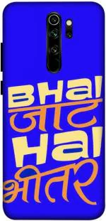 SARTOOLIYA Mi Redmi Note 8 Pro Multicolor Plastic Attitude, Jaat Wallpaper Printed Water Proof Back Cover