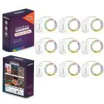MANSAA M32 Coin Cell LED String Light | 2 Meter 20 LEDs | Multicolor | CR2032 Battery Operated | Home Decoration | Pack of 9