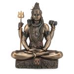 CraftVatika Multicolor Porcelain Shiva Statue 15.5 x 10 cm