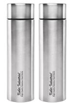 Kuber Industries Silver Stainless Steel Water Bottle (Pack Of 2)