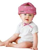 HUG PUPPY Baby Full Protector, Baby Safety Helmet For Crawling And Walking, Baby Head Guard For Boys And Girls (Pink) (Fit For 6 To 20 Months