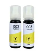 INKSPOT 003 Compatible Refill Ink for Epson L3110, L3150, L3250, L3252 L3115, L3116, L3101, L3210, L3215, L3216, L3151, L3152, L3156, L5190 Printer (Yellow - 2 Bottle)