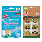 Runbugz 30 Mosquito Repellent Smiley Patches For Baby's & Kid's 5 Vapour Patches (Multicolor)