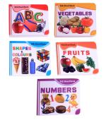 Early Learning Little Library Kids Children Baby Books Set For 1 Year Old to 3 Year Old , Set of 5 Books - Alphabets, Fruits, Vegetables, Shapes & Colours, Numbers. Best Books For Toddlers.