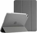 ProElite Smart Flip Case Cover for Apple iPad Air 5th/4th Gen 10.9 inch , Translucent Back, Grey