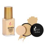 Amura Black Beauty UV Compact Powder 12gm + Ultra Longlasting Liquid Foundation 30ML