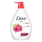 Dove Renewing Raspberry Body Wash with Lime Pump Bottle | Go Fresh Nourishing Shower Gel, 1L