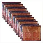 Kuber Industries Single Saree Covers With Zip|Saree Packing Covers For Wedding|Saree Cover Set Of 12 (Maroon)
