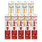 GLIMLACH Apple Cider Vinegar Effervescent Tablets for Weight Loss | With Vitamin B6 & B12 | 100% Vegan | No Added Sugar | 5 Apple + 4 Mango Flavor | Pack of 9 (20 Tablets Per Bottle)