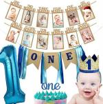 Theme My Party Blue Birthday Boy Decorations Birthday Boy Accessories For Birthday (Set of 1)