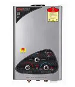 DIGISMART Instant (6 Ltr) LPG Gas Geyser (Aqua Gold) with Pure Copper Tank, Anti Rust Coating Geyser ISI Approved Saves Geyser from Corrosion by Water with 1 Year Warranty (Silver Metallic)