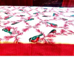Jaipur Weaves Premium 100% Cotton Bird Printed Single Bedsheet ( 56 x 79) color - pink