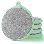 BREAZBELL 2-in-1 Dish Scrub Sponge | Dual-Purpose, Non-Scratch, Heavy-Duty Kitchen Cleaning Sponge with Built-In Scrubber [SET OF 5 ]