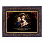 Hawai Mother Mary Wooden Religious Photo Frame for Worship Use SFDI485BLKFRM 8.5x7 inch