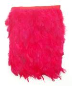 Craftlove Red Fabric Feather Lace 8 Mtrs Fur Border