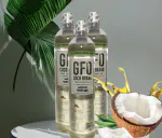 GFO Coco Brand Pure Coconut Oil 3 Liter , Combo Pack of 3 x 1 Liter bottle