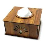 Wooden Tissue Napkin Paper Holder Stand for Home, Kitchen Dining Table, Restaurant and Cafeteria